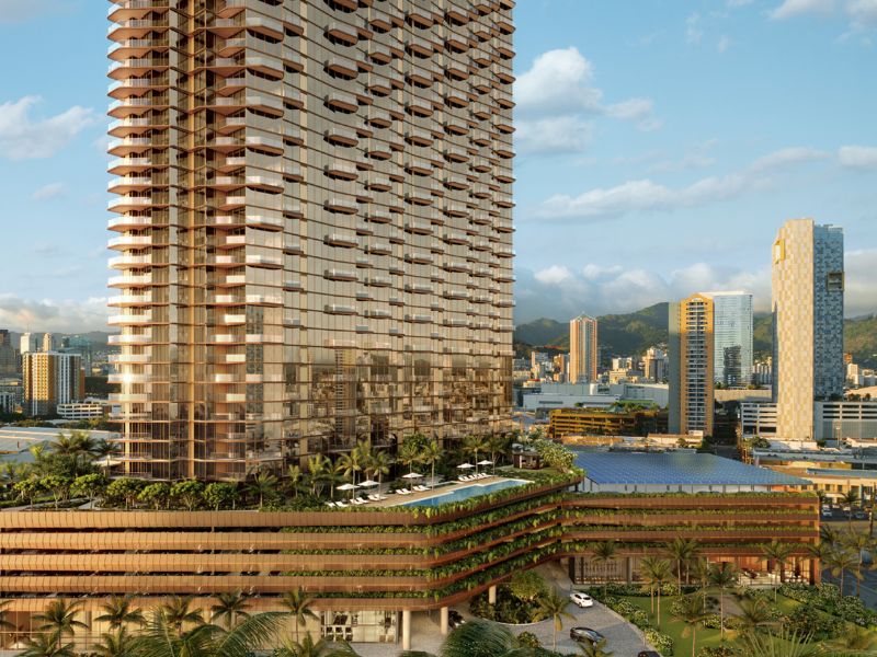 カカアコの建設予定コンドミニアムAlia Waikiki